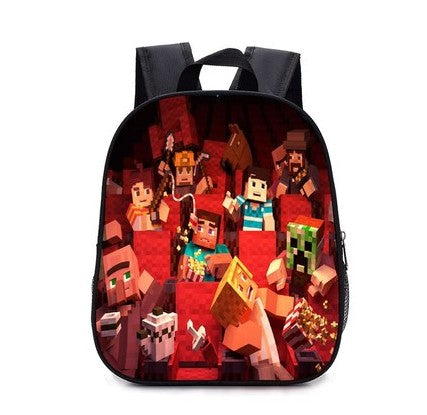 Teenager MineCraft Cartoon Backpack Boy Cartoon School Bags