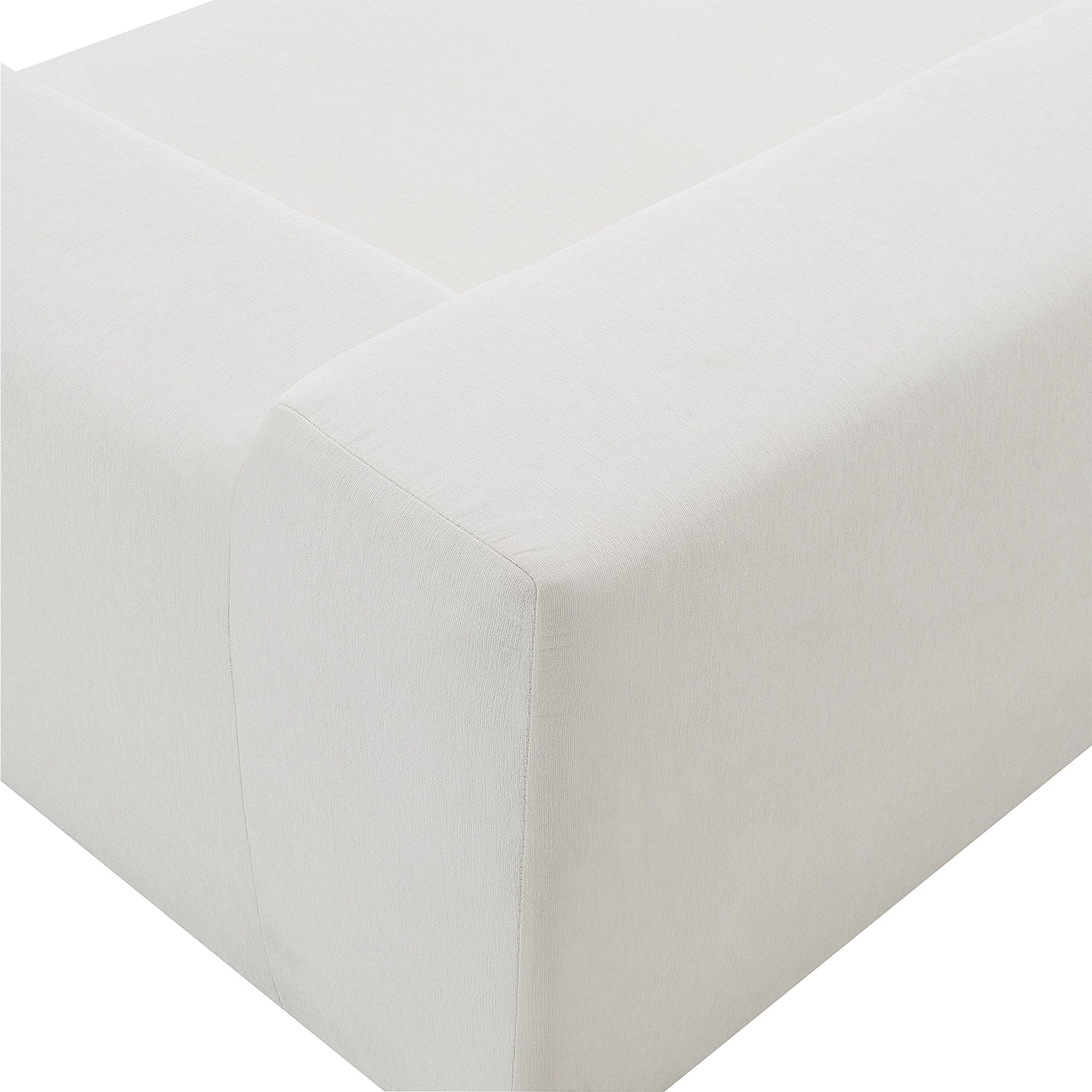 Ensemble de canapés de salon modulaires 109 x 68 pouces, style minimaliste moderne, blanc