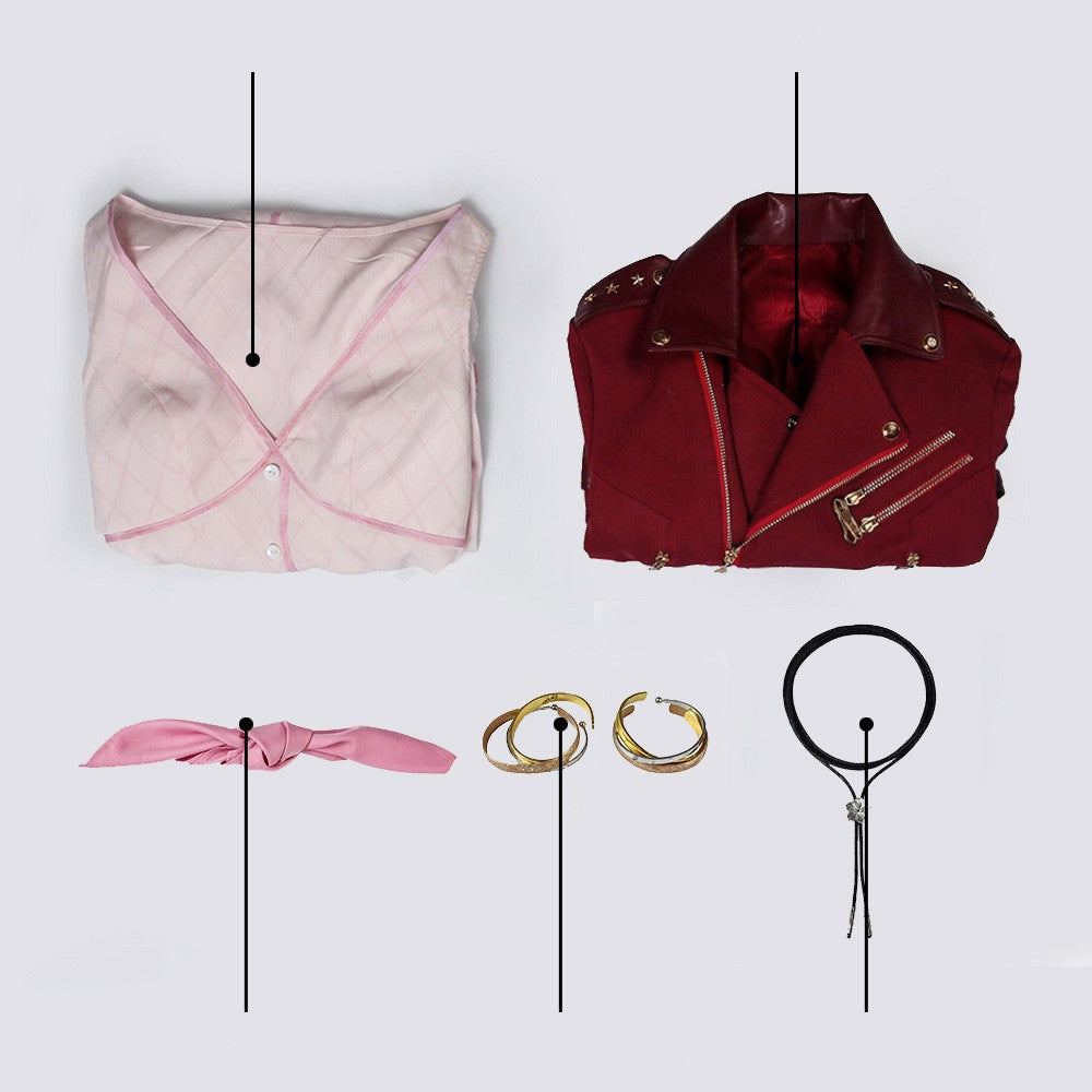 Ensemble de costumes de cosplay Alice Gainsborough de Final Fantasy 7 Core Crisis FF7cosplay
