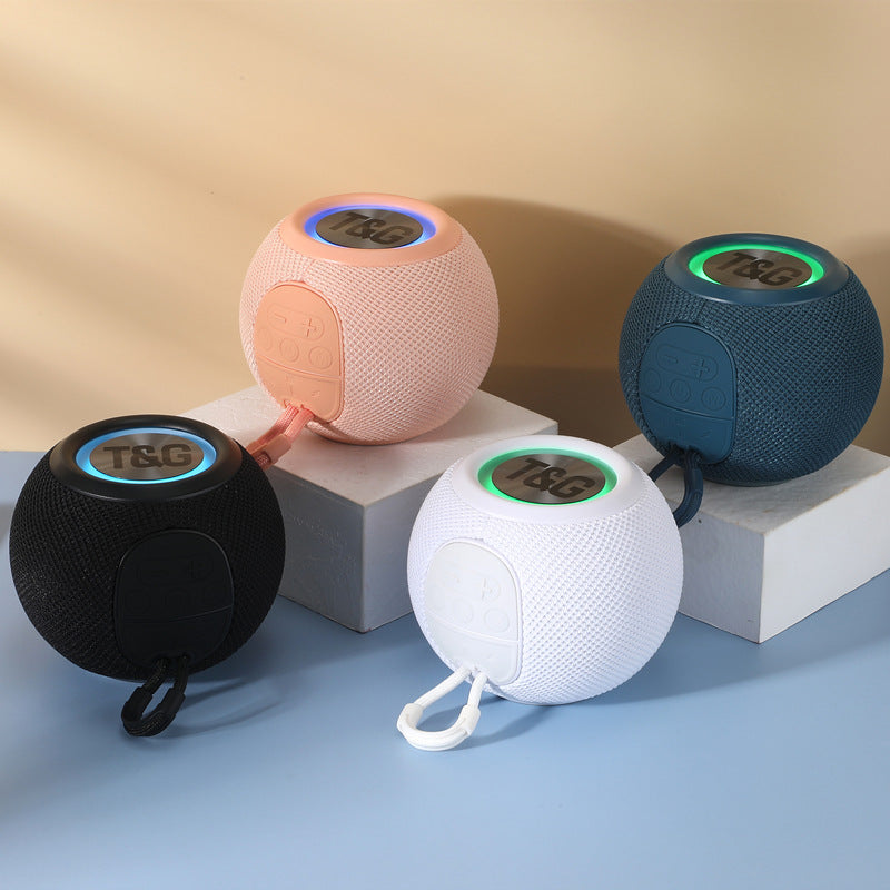 Enceinte Bluetooth TG337, haut-parleur sans fil en tissu, caisson de basses, mini enceinte Bluetooth portable