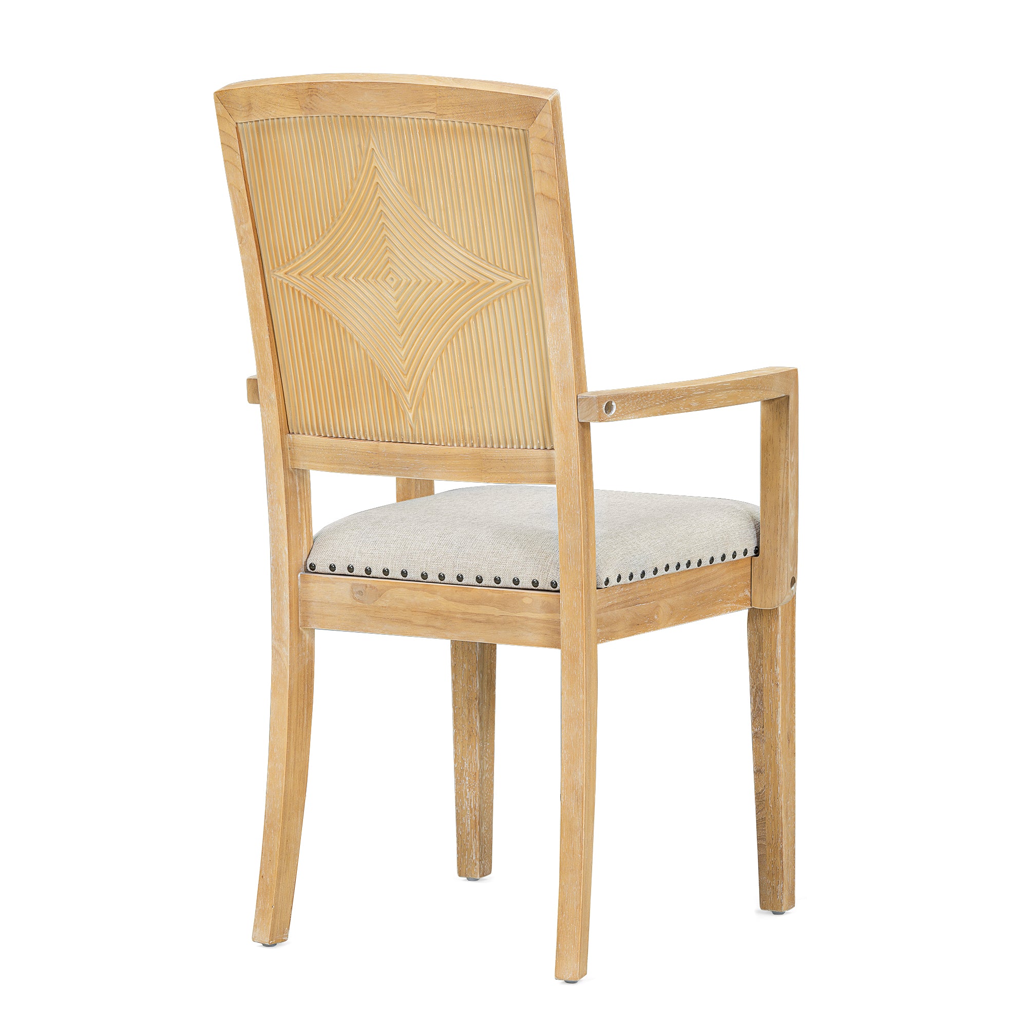 TOPMAX expandable 84 inch dining table set with 24 inch detachable leaves, 6 armless chairs and 2 armchairs 9 pieces natural