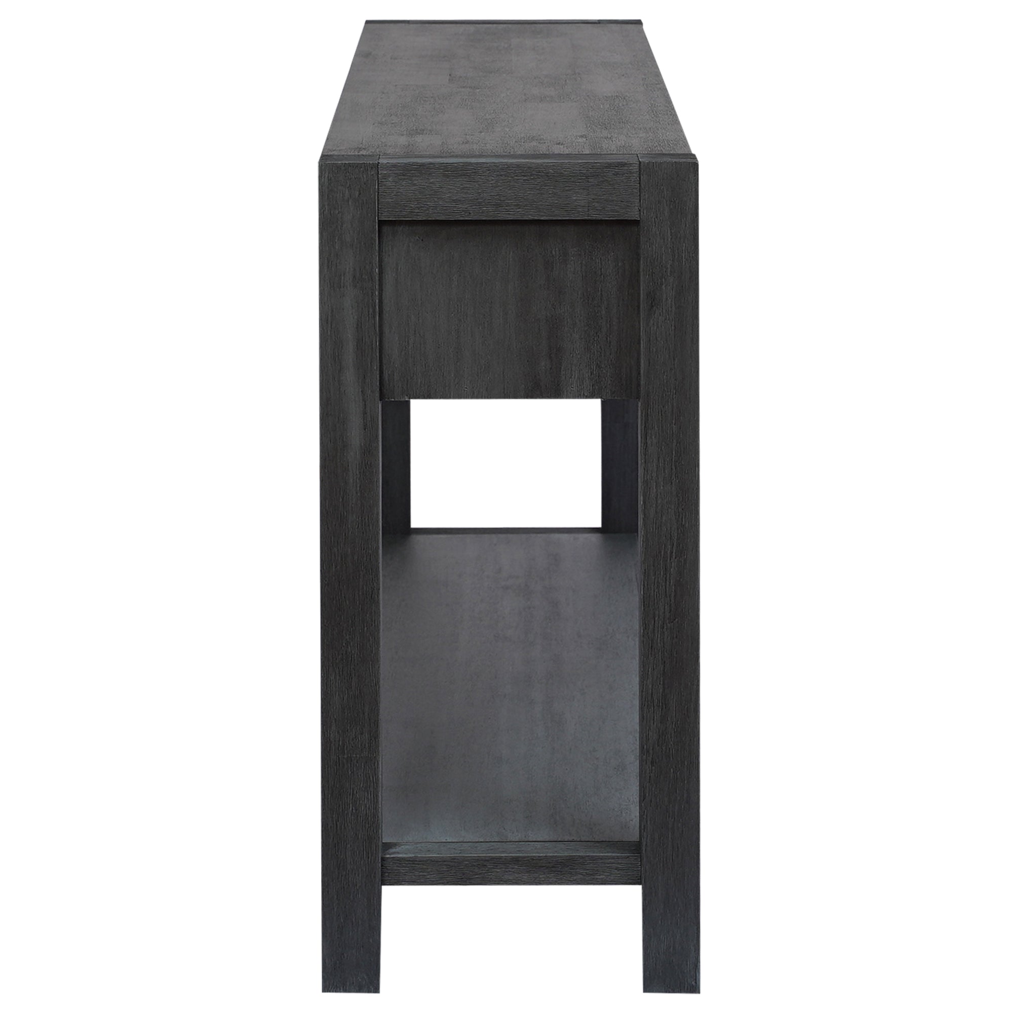 Table console U_STYLE pour entrée, couloir, salon, avec 2 tiroirs et 1 étagère