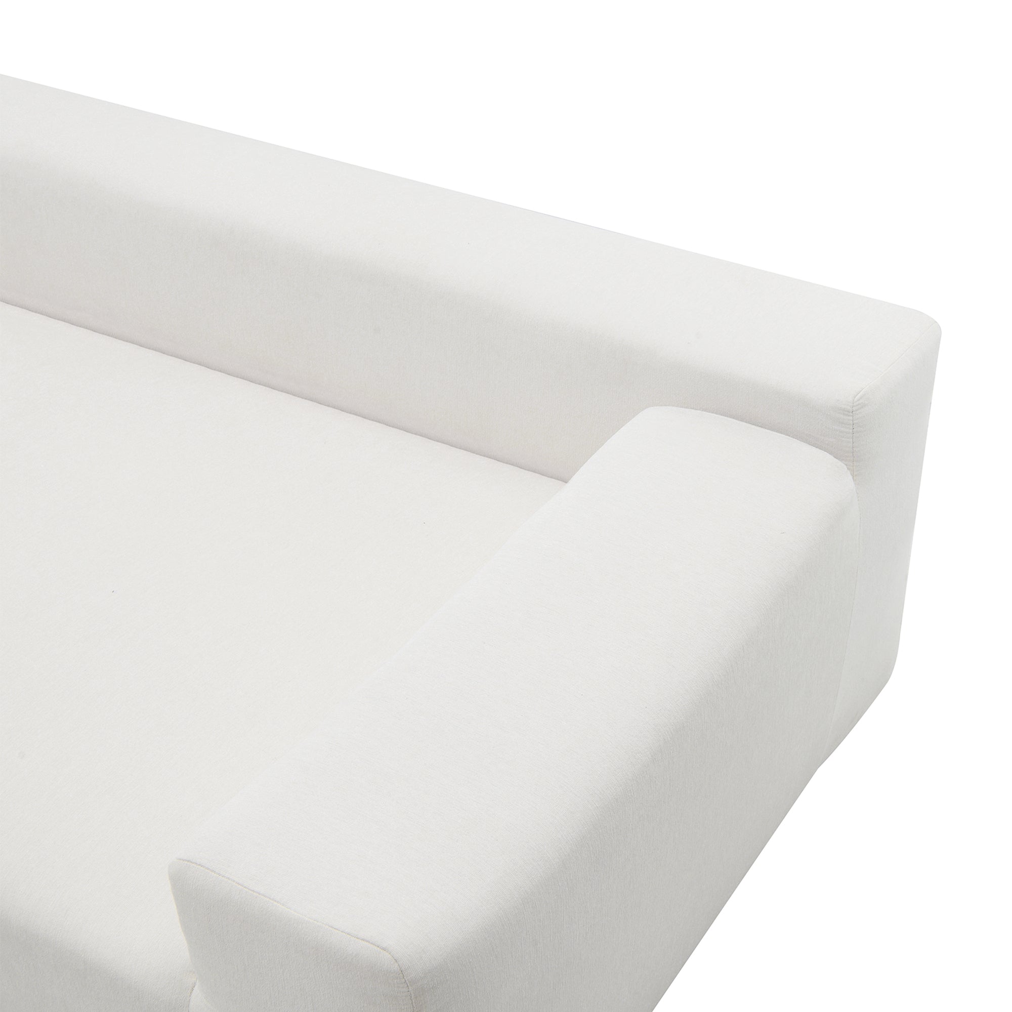Ensemble de canapés de salon modulaires 109 x 68 pouces, style minimaliste moderne, blanc