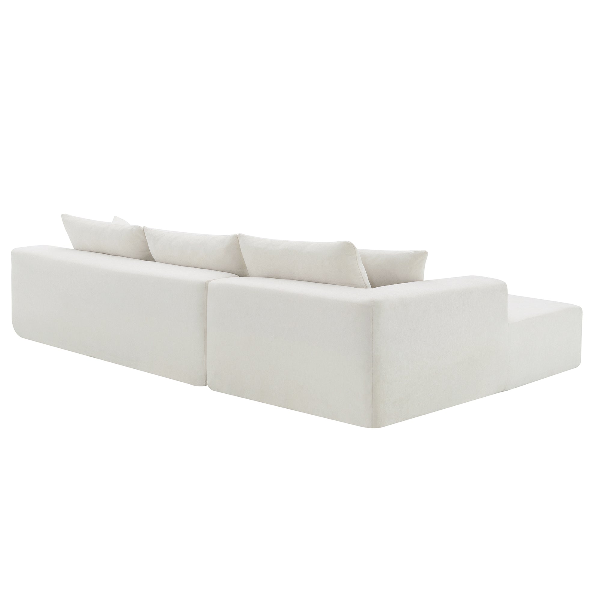 Ensemble de canapés de salon modulaires 109 x 68 pouces, style minimaliste moderne, blanc