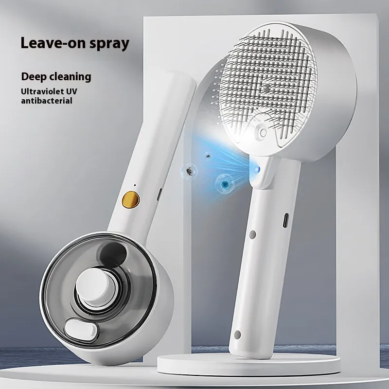 Brosse dépilatoire pour animaux, brosse vapeur pour chiens et chats, brosse autonettoyante pour animaux de compagnie, toilettage, élimine les poils de chat, accessoires pour chiens et chats