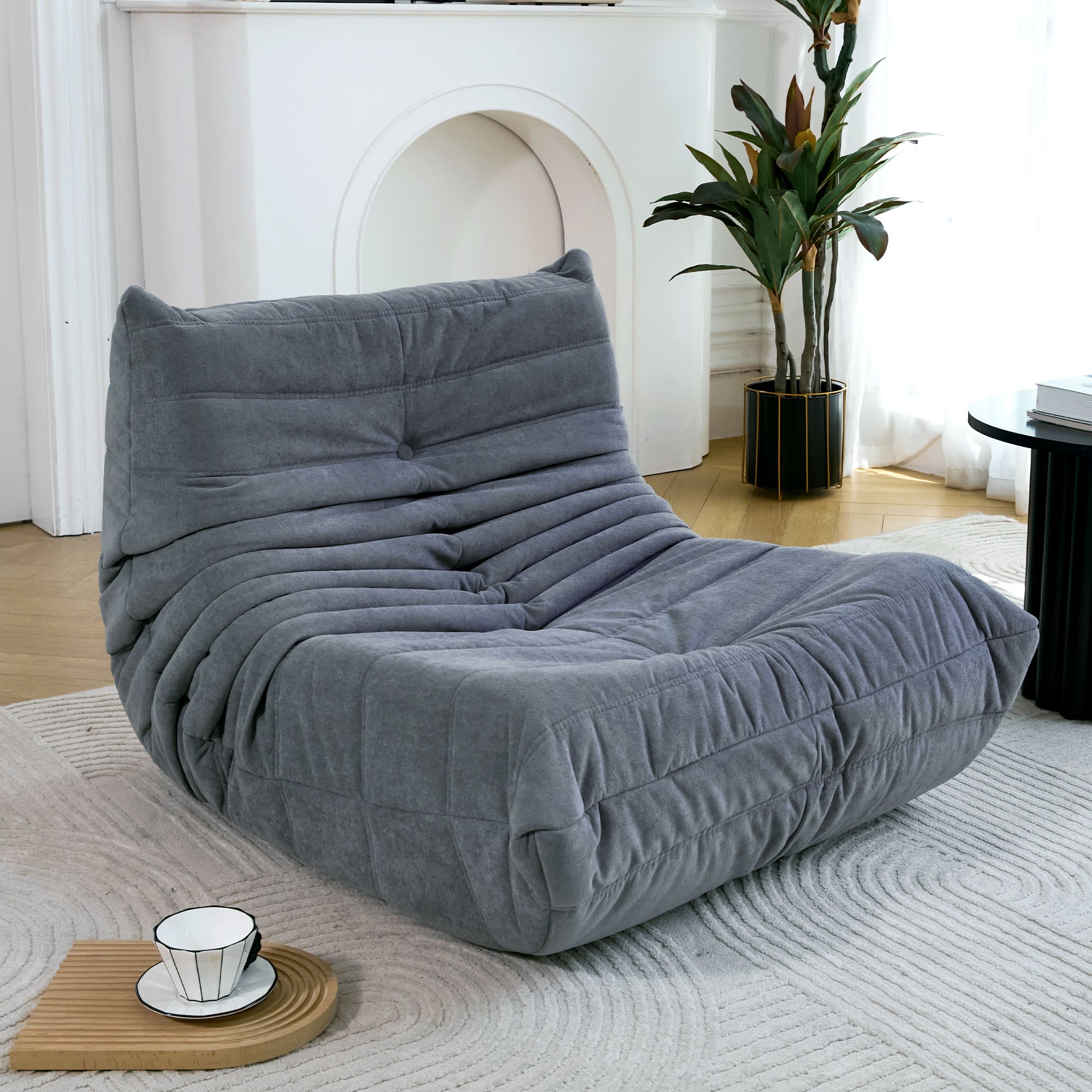 Canapé de sol, fauteuil poire pour adultes, fauteuil poire au coin du feu, fauteuil en mousse à mémoire de forme pour la maison, le bureau, l'appartement ou la salle de jeux