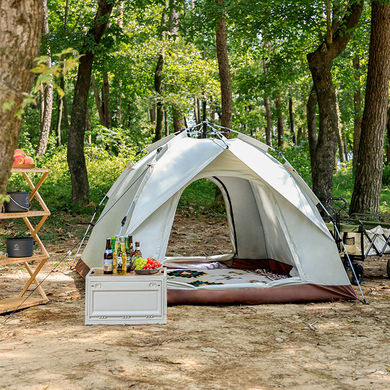 Tente de camping en plein air, tente entièrement automatique à ouverture rapide, protection contre la pluie et le soleil, tente portable