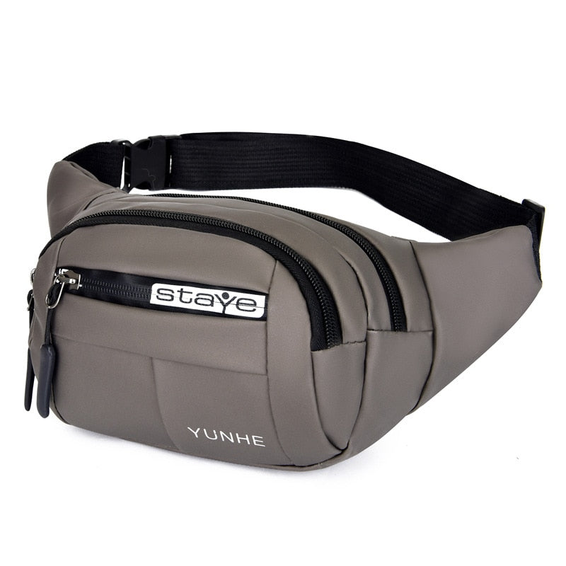 Outdoor Waist Bag Waterproof Waist Bum Bag Running Jogging Belt Pouch Zip Fanny Pack Mobile Phone Bag Oxford Cloth Chest Bag