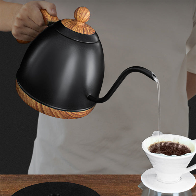 Ensemble de cafetière à main en acier inoxydable avec contrôle de la température