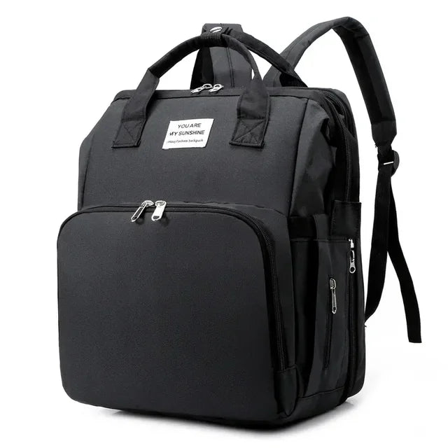 Nouveau sac pliable d'extérieur avec sac de couchage pour bébé, sac à dos multifonctionnel pour biberon, sac à dos à langer