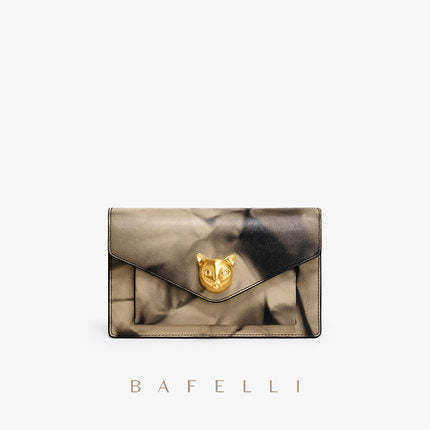 Sac de créateur original pour femmes, nouveau sac tête de chat, niche, sac léger de luxe en cuir pour femmes, sac messager à chaîne tendance