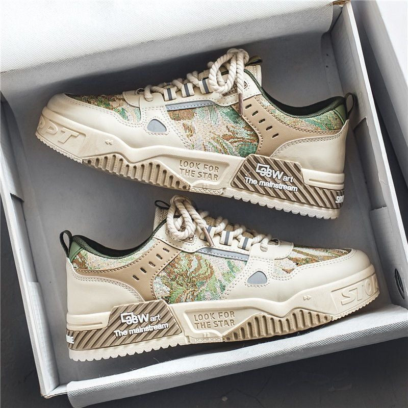 Chaussures pour hommes, nouvelles chaussures en toile respirantes, semelles épaisses tendance et polyvalentes, chaussures de sport et de loisirs, chaussures de papa, pour hommes