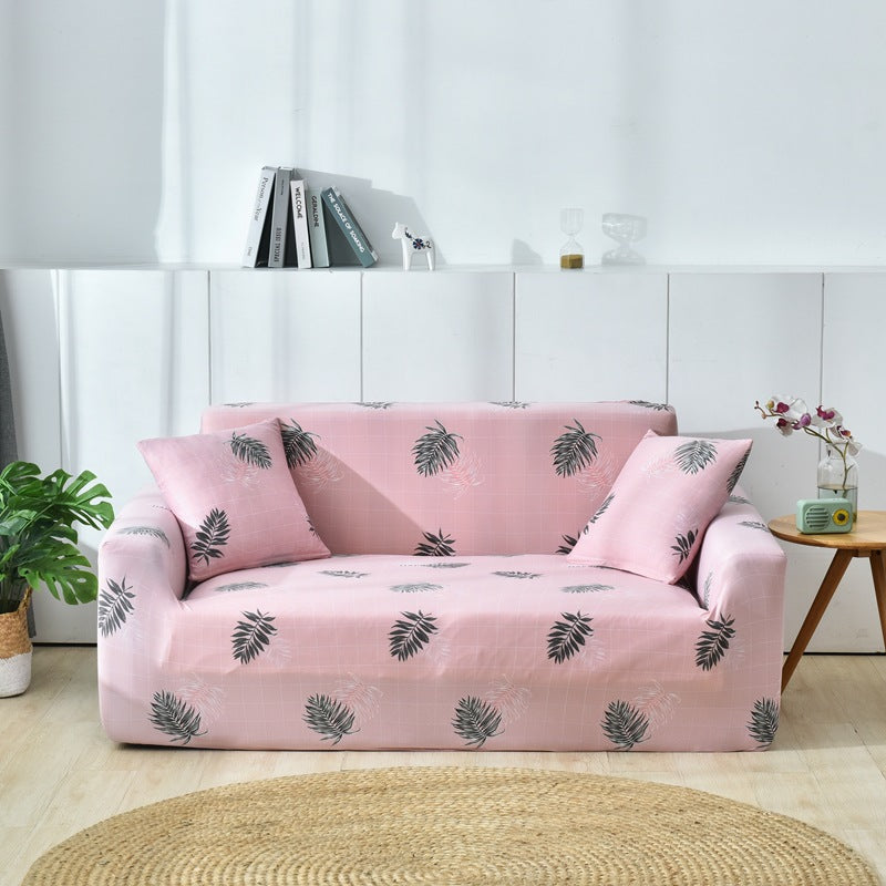 Four season sofa cover with full elastic sofa cover and fabric combination anti slip cover