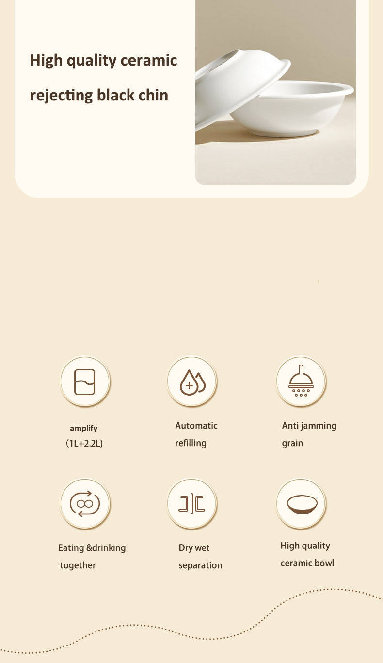 Distributeur automatique de gamelles pour chats et chiens, en acier inoxydable