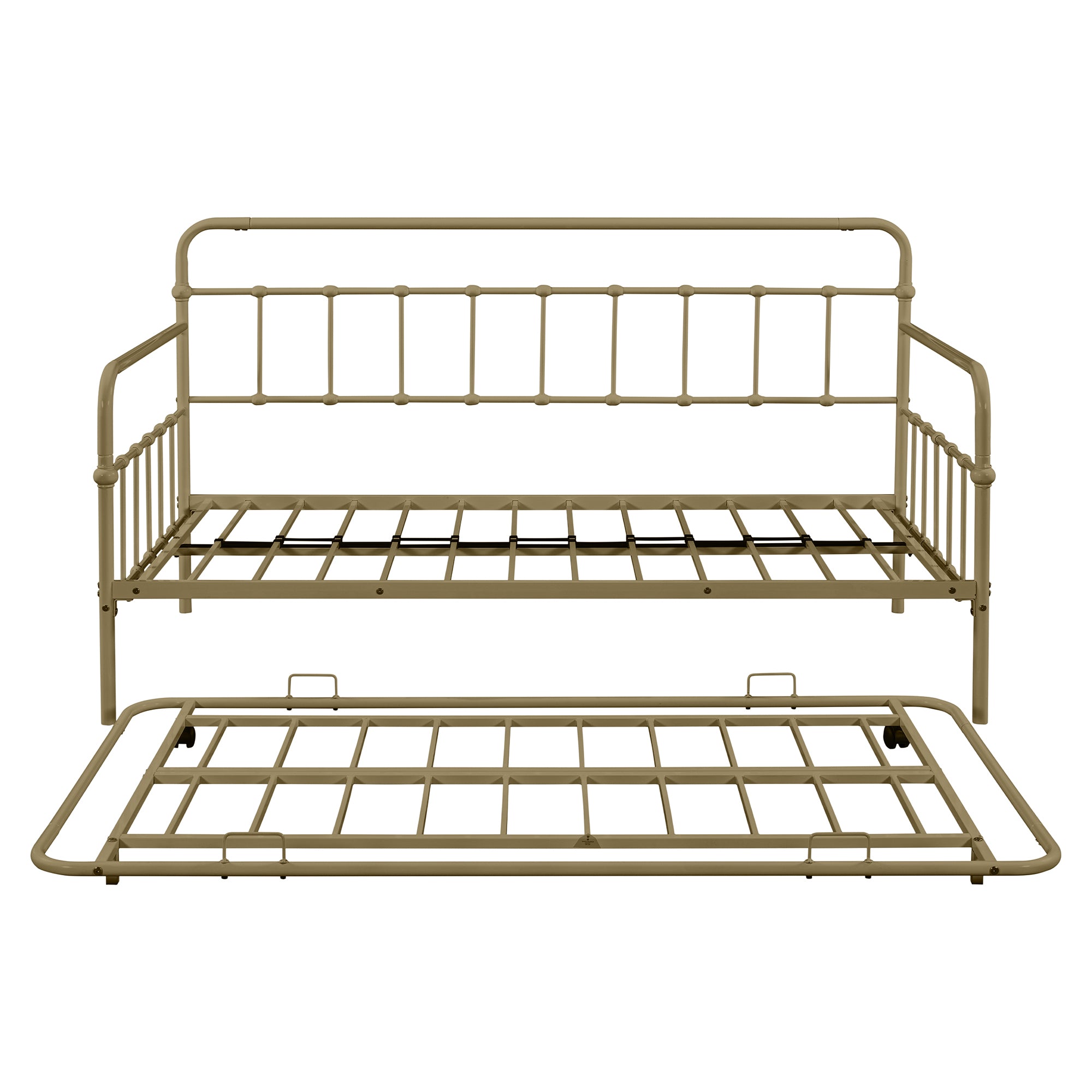 Metal Frame Daybed with trundle(Bronze)