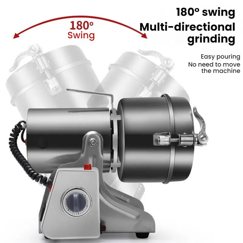 3000W, 800G Parts - Free Big - Capacity Grinder. Grinds herbs, coffee, grains, spices, medicine, wheat & dry food.