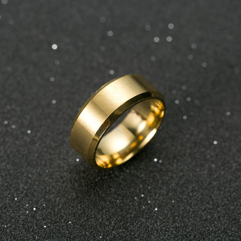 Bague Homme Titane Noir