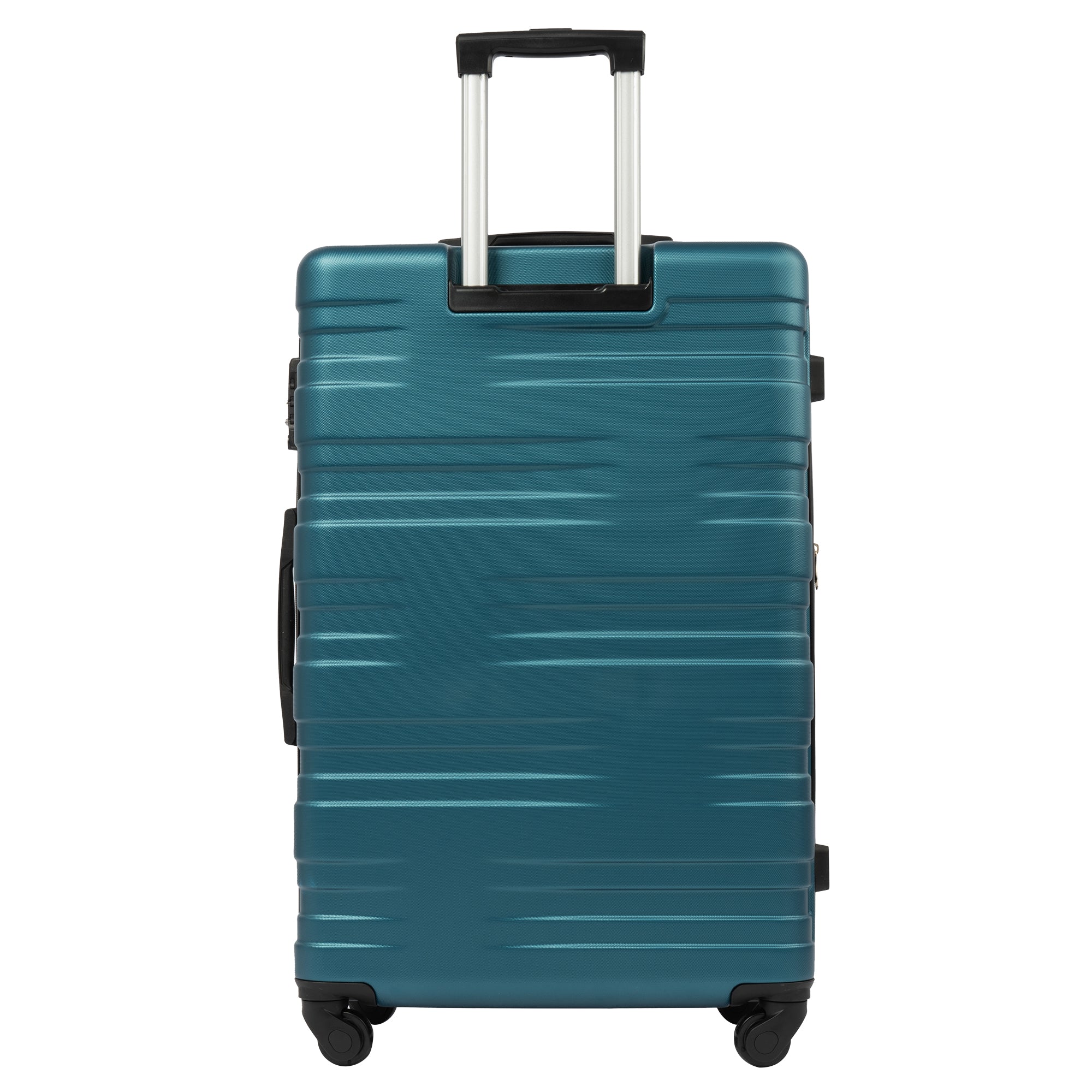Ensemble de 3 valises rigides à roulettes avec serrure TSA, légères, 50,8 cm, 61 cm, 71 cm, bleu marine + ABS