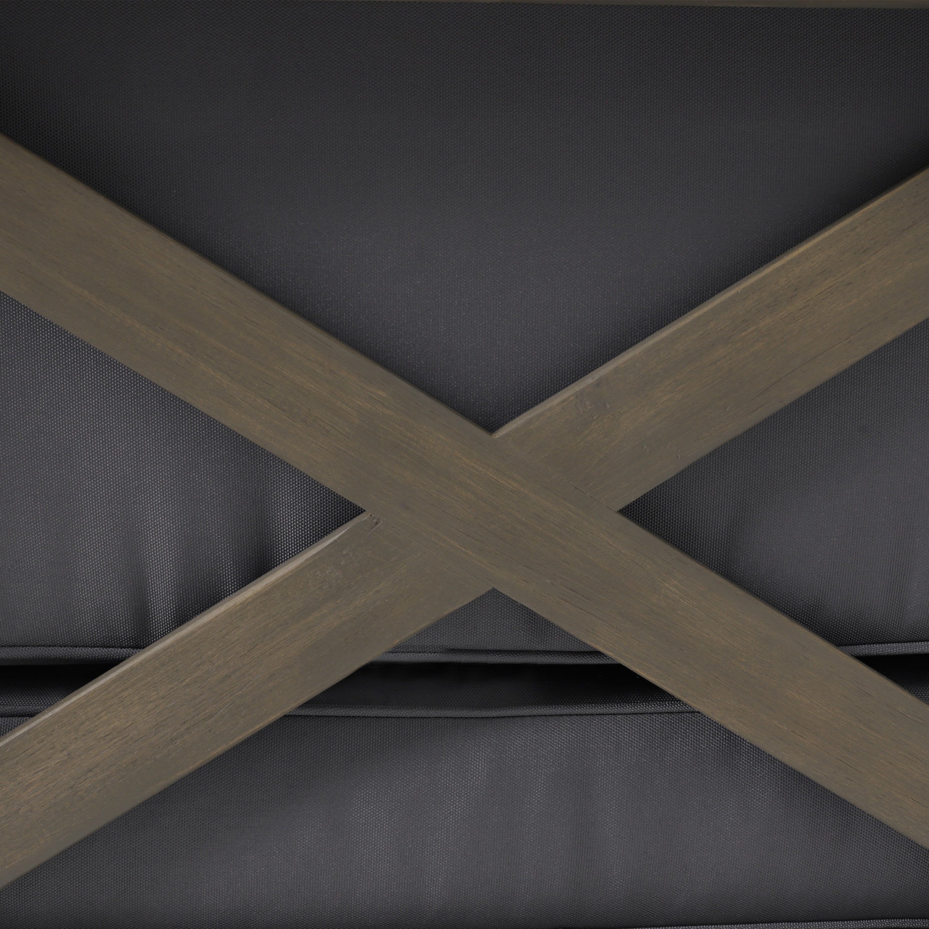 BANQUETTE D'ANGLE DROIT BRAVA X-BACK, GRIS FONCÉ