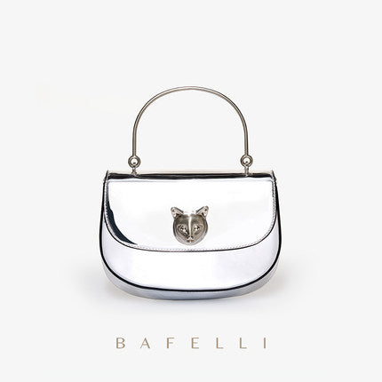 Sac populaire pour femmes, nouveau sac à main en cuir de niche léger de luxe, sac à bandoulière simple en forme de tête de chat