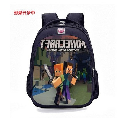 Teenager MineCraft Cartoon Backpack Boy Cartoon School Bags