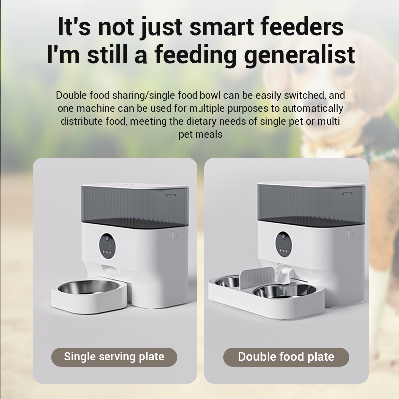 Dudu Distributeur automatique de nourriture pour animaux de compagnie, alimentation pour chats et chiens, minuterie d'alimentation automatique pour chats, fournitures pour animaux de compagnie