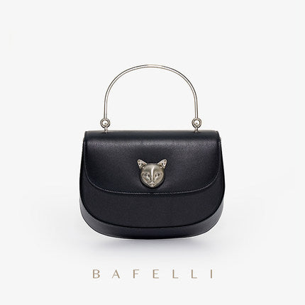 Sac populaire pour femmes, nouveau sac à main en cuir de niche léger de luxe, sac à bandoulière simple en forme de tête de chat