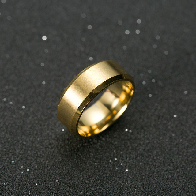 Bague Homme Titane Noir