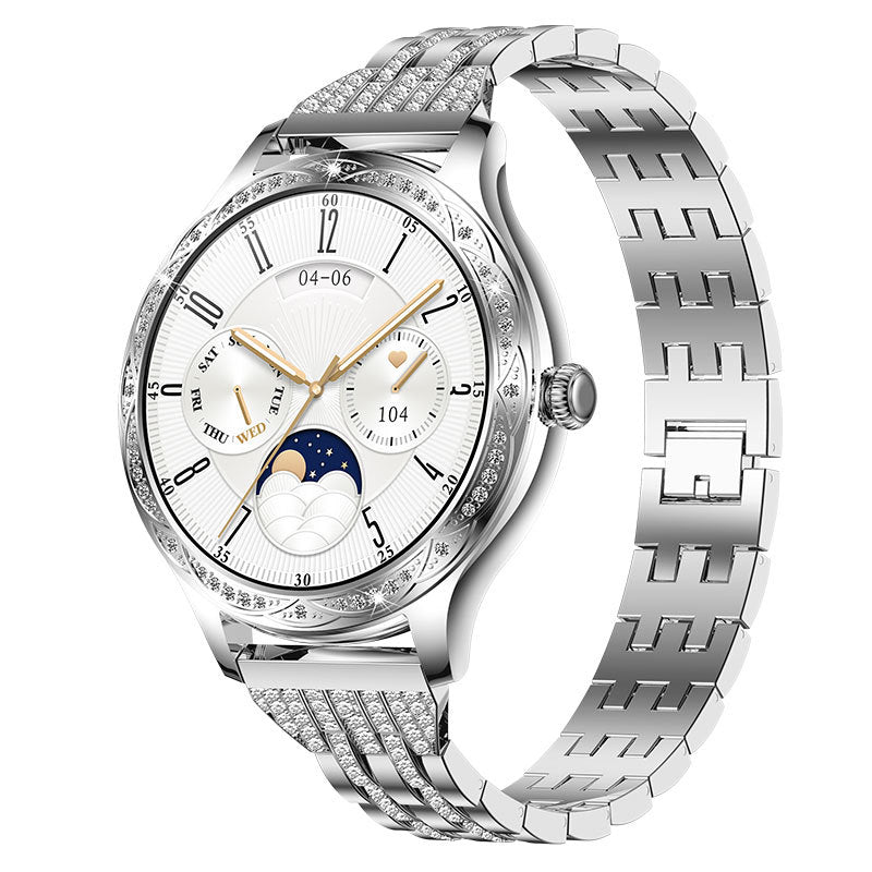 Montre connectée AK60 pour femmes, bracelet de sport haute définition, moniteur de fréquence cardiaque, de pression artérielle, d'oxygène dans le sang, compteur de pas étanche