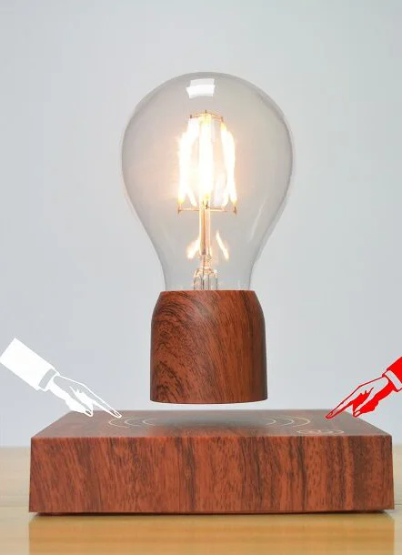Ampoule Maglev, petite veilleuse décorative pour chambre à coucher, cadeau créatif, lampe de table à brancher, aimant flottant