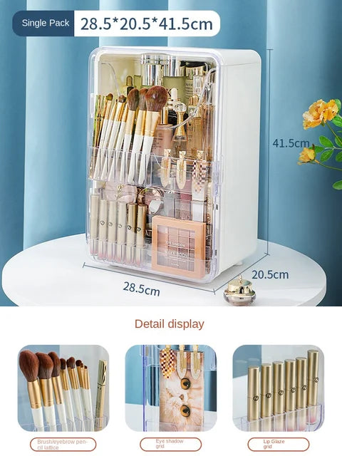 Cosmetics storage cabinet, desktop large capacity drawer type cosmetics storage box