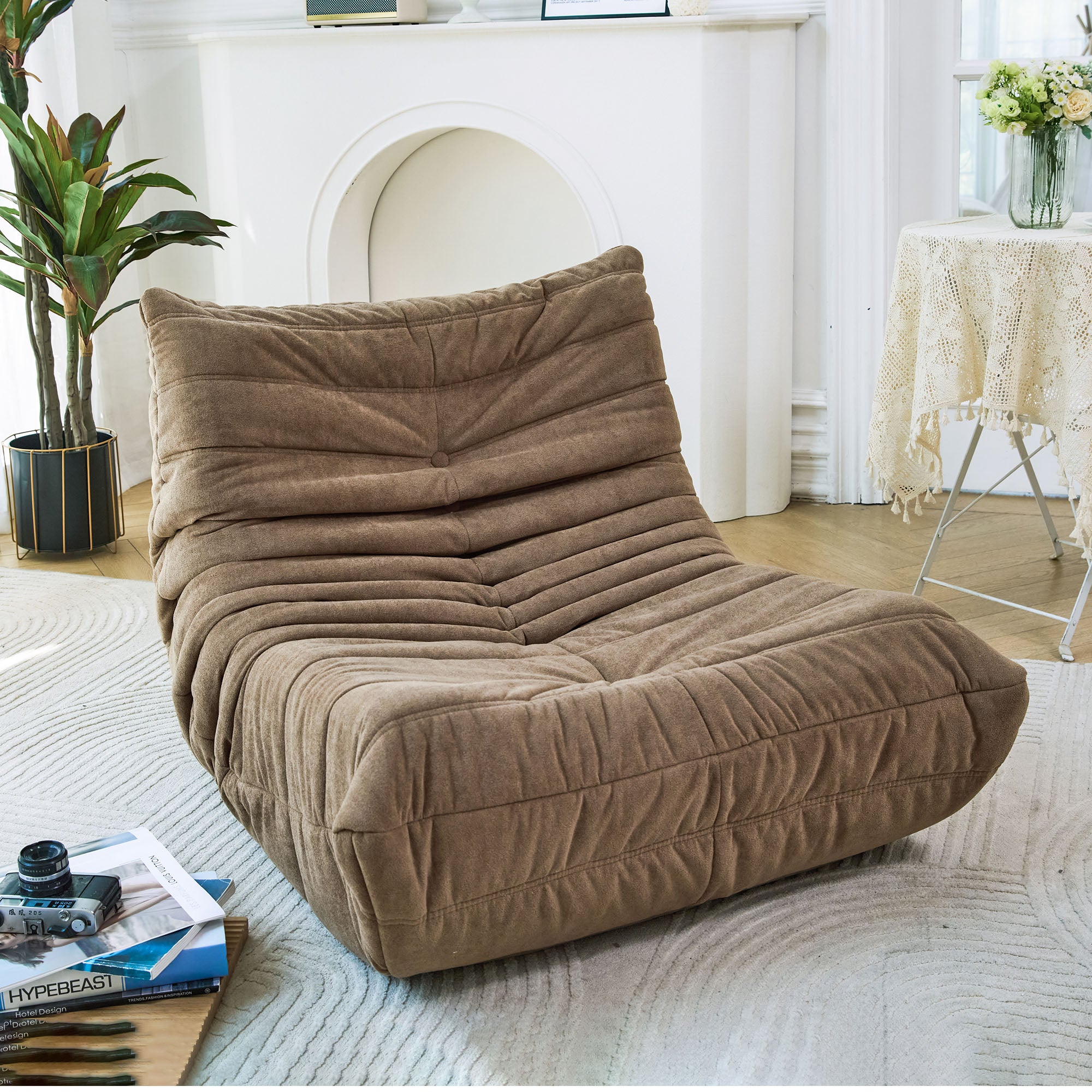 Canapé de sol, fauteuil poire pour adultes, fauteuil poire au coin du feu, fauteuil en mousse à mémoire de forme pour la maison, le bureau, l'appartement ou la salle de jeux