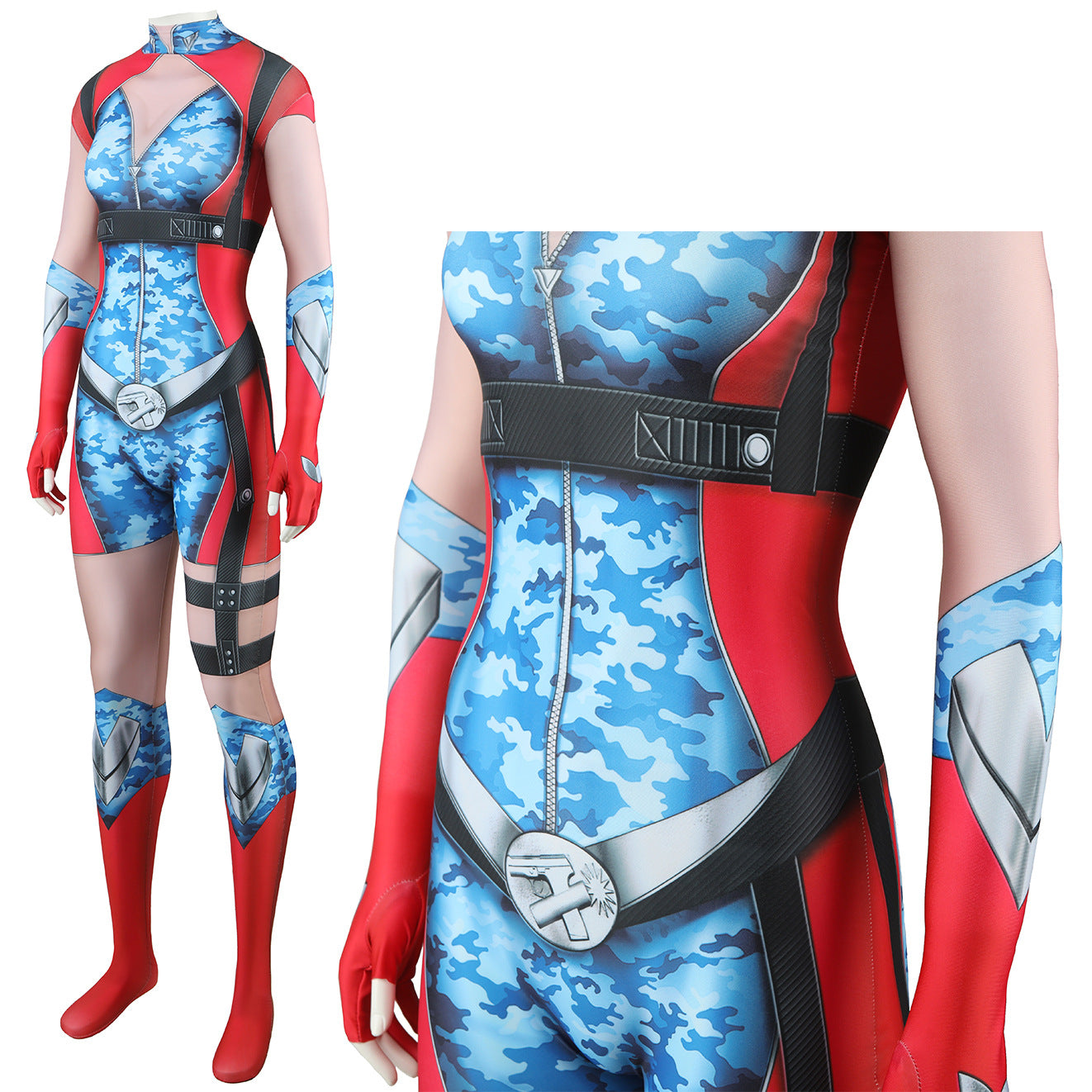 Black Robe Patrol Saison 4 Firecracker Firecracker cosplay body une pièce Halloween cosplay