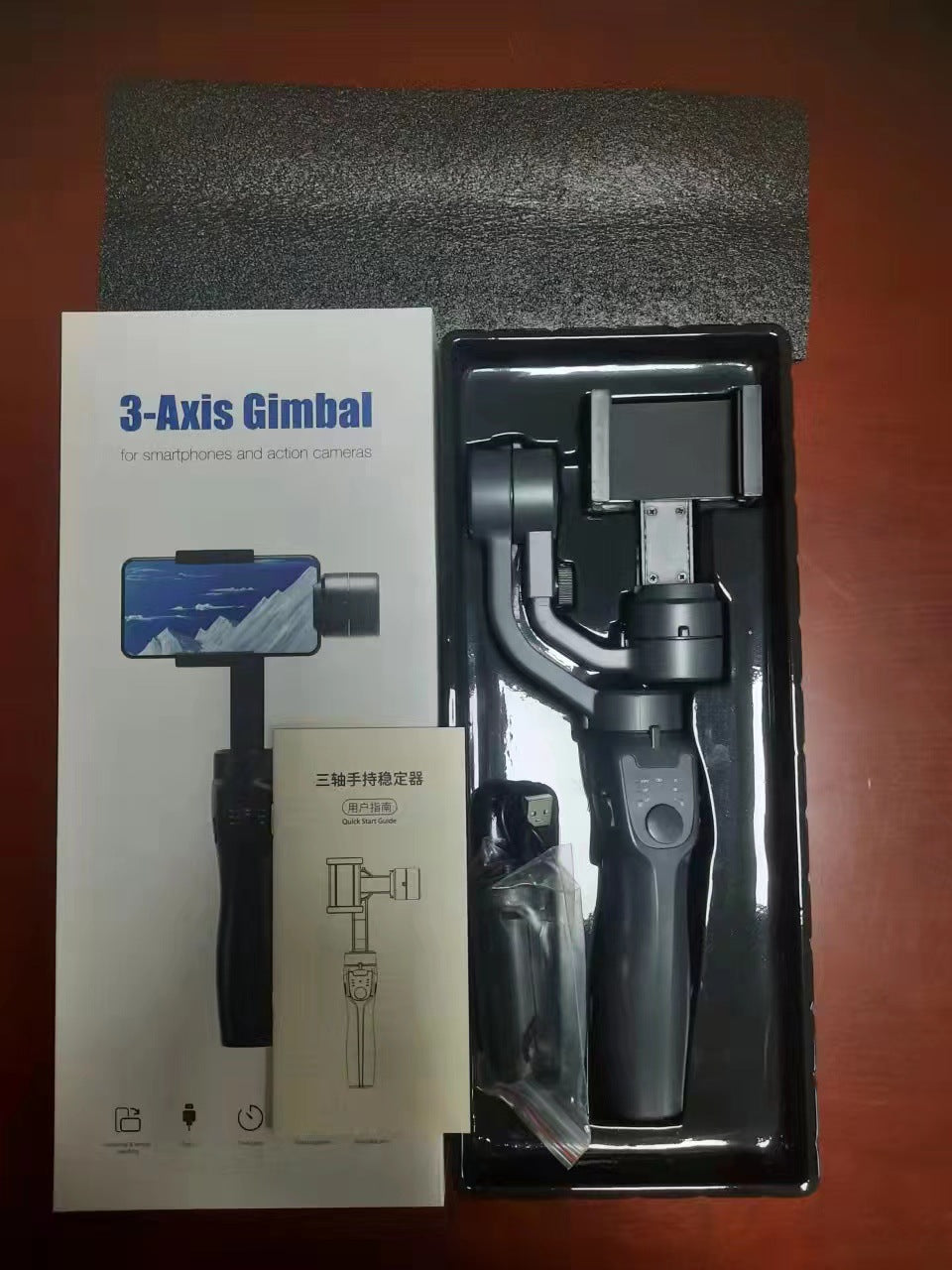 Stabilisateur de téléphone portable à trois axes H4/F6/F8/F10, support de prise de vue anti-tremblement pour enregistrement vidéo en extérieur