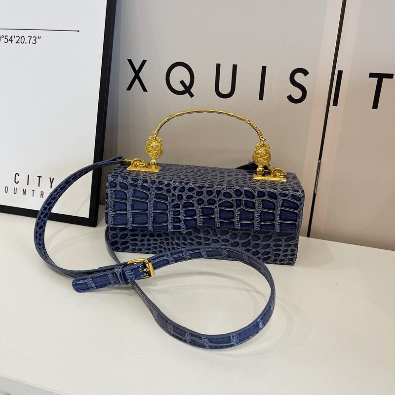 Sac à bandoulière polyvalent en cuir laqué