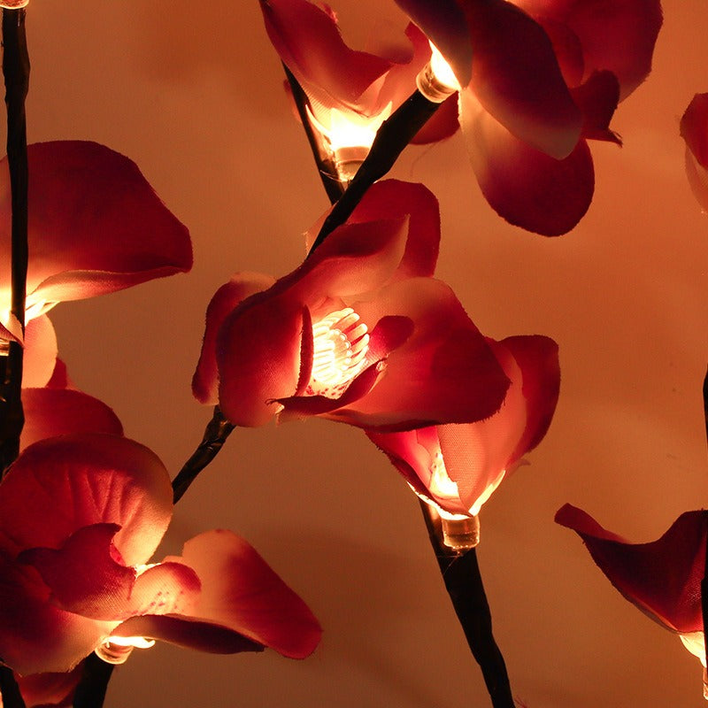Lampe de simulation de branche de Phalaenopsis à LED créative