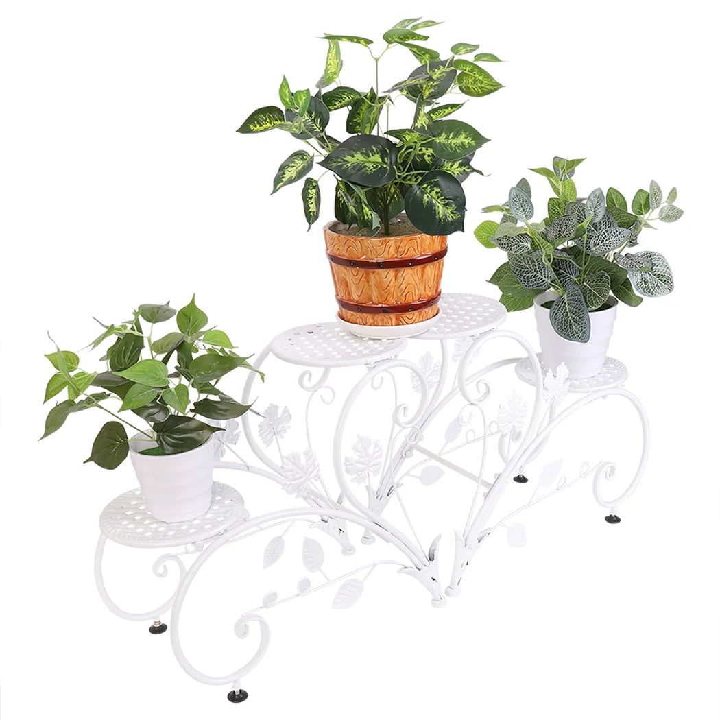 Lot de 2 supports classiques pour pots de fleurs, pour extérieur et intérieur