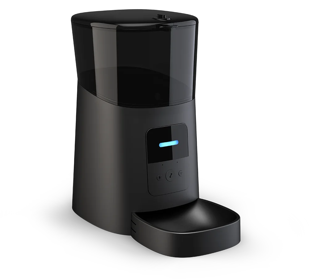 Distributeur automatique de nourriture pour chiens et chats Smart Feed, distributeur de nourriture pour animaux de compagnie compatible Wi-Fi, application pour smartphone pour iPhone, enregistreur vocal et alimentation programmable