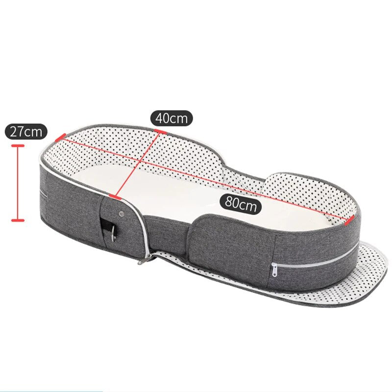 Lit bébé multifonction pliable pour nouveau-né, lit pour tout-petit, portable, protection solaire, moustiquaire, lit de camping pour nourrisson, lit de voyage