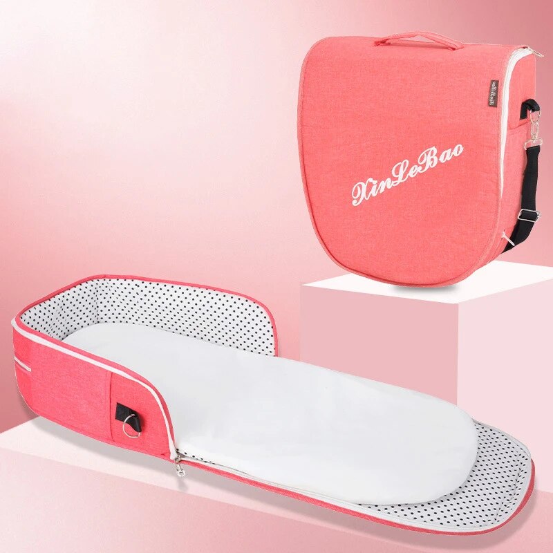 Lit bébé multifonction pliable pour nouveau-né, lit pour tout-petit, portable, protection solaire, moustiquaire, lit de camping pour nourrisson, lit de voyage