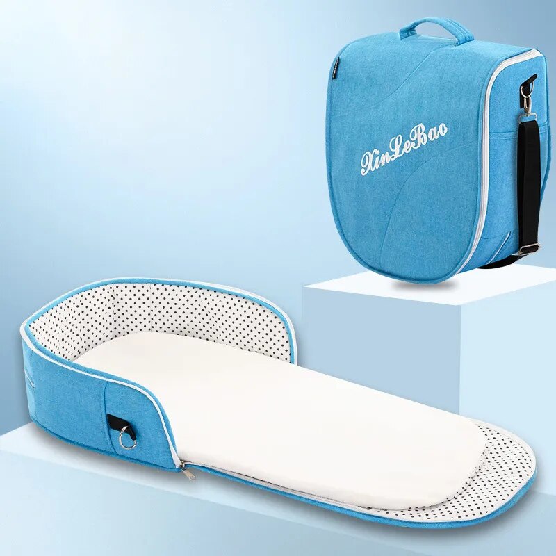 Lit bébé multifonction pliable pour nouveau-né, lit pour tout-petit, portable, protection solaire, moustiquaire, lit de camping pour nourrisson, lit de voyage