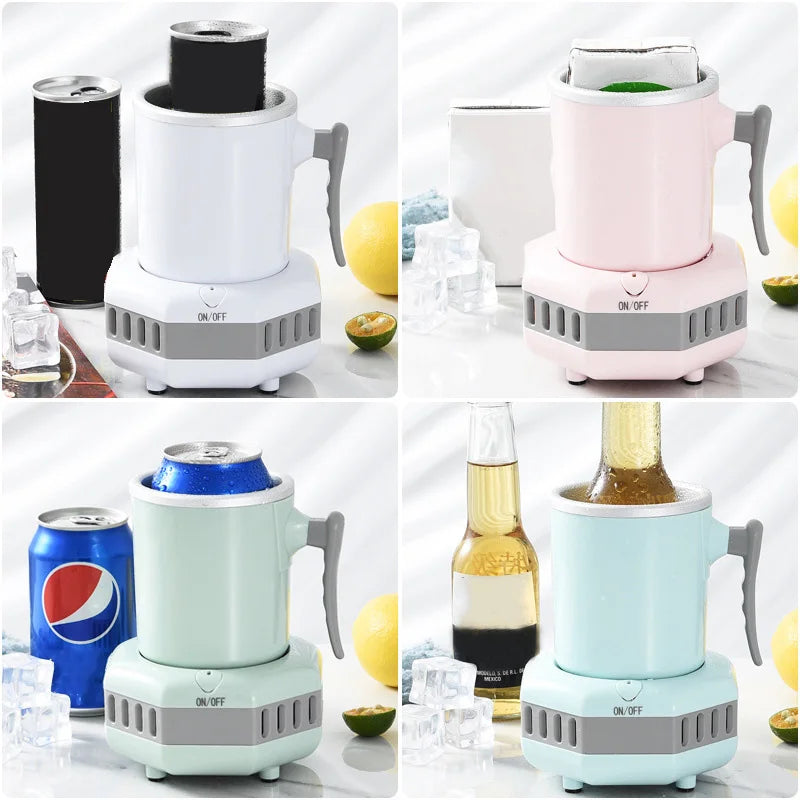 Refroidisseur de boissons intelligent, refroidisseur rapide, tasse de refroidissement électrique, mini réfrigérateur de bureau pour cola et vin