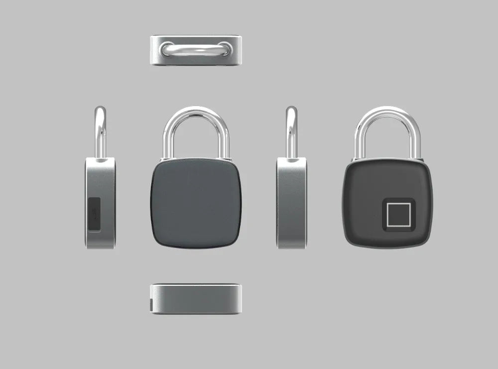 Cadenas classique étanche IP65, serrure électronique intelligente de sécurité à empreintes digitales pour sac à dos, armoire à bagages