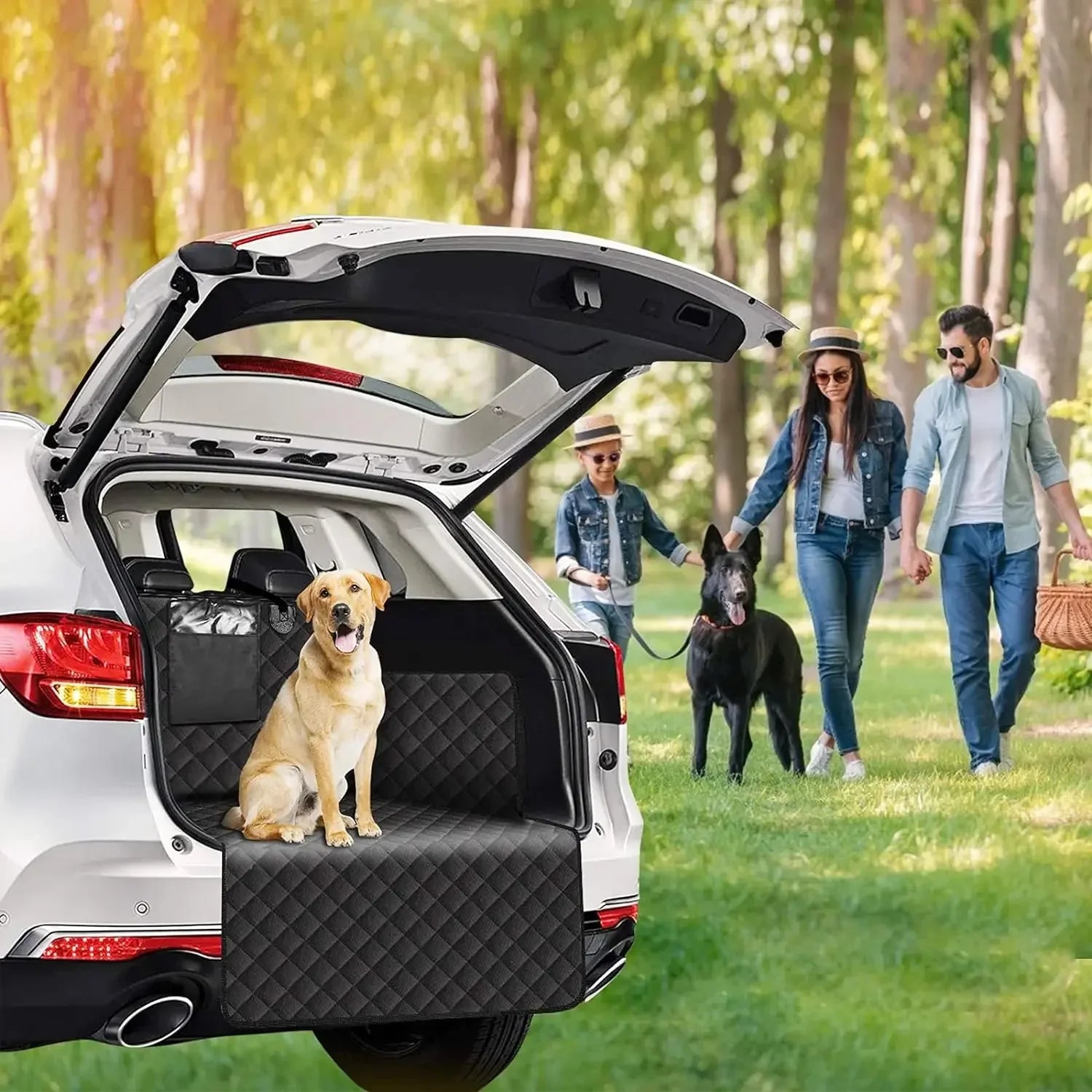 Housse de siège auto pour chien, imperméable, pour transport de voyage, hamac, protection pour siège arrière de voiture, tapis de transport de sécurité pour chiens