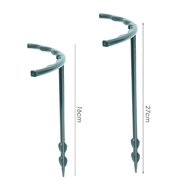 Lot de 2 ou 4 supports en plastique pour plantes grimpantes, pour serre, semi-circulaire, tige fixe