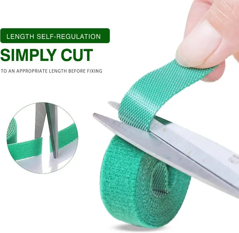 Attaches de câble en nylon refermables, 20/2 m, ruban adhésif pour plantes, pour soutenir les vignes, les tomates et les fournitures de jardin.