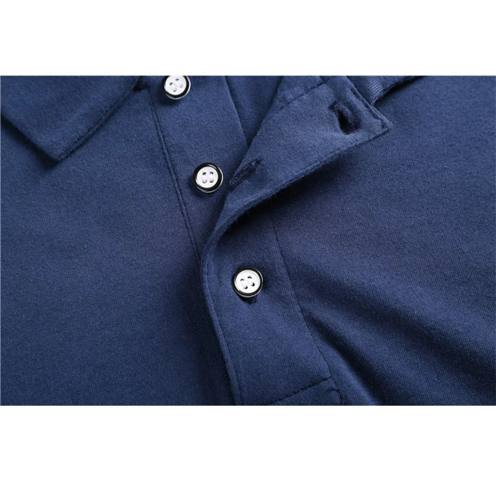 100% Cotton Polo Men Shirt Short Sleeve Polo Shirt Contrast Color Polo Summer Streetwear Casual Fashion Men tops