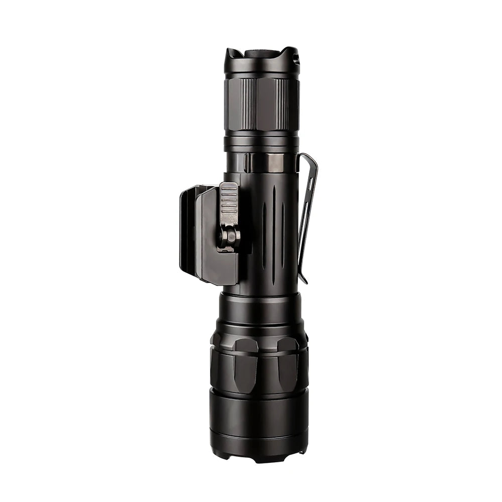Lampe torche tactique militaire TrustFire R8, 1 700 lumens, portée de 350 mètres, autodéfense, batterie 18650, puissante lampe torche LED pour la chasse
