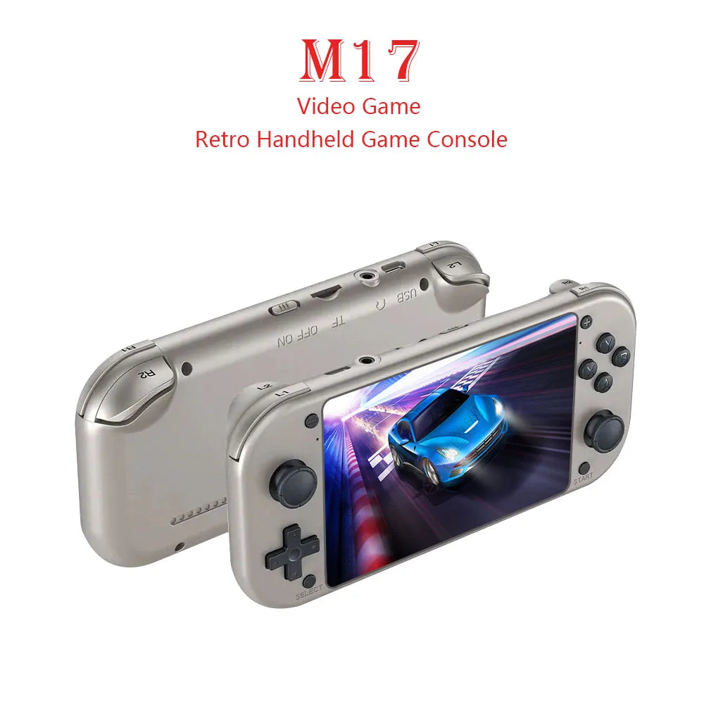 Console portable M17 Console Écran LCD 4,3 pouces Rétro Portable Jeu Vidéo 20000 + Lecteur Vidéo 25 Simulateurs Intégré