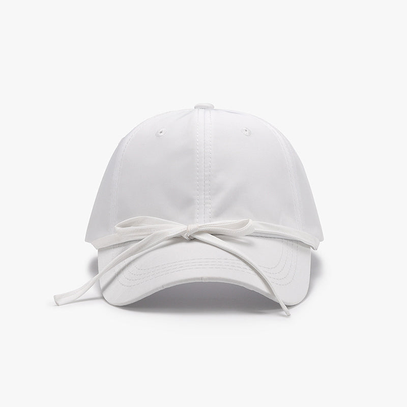 Casquette de baseball en coton avec nœud noué
